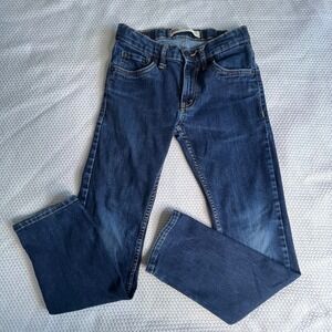 Levis Kids Boys 511 Performance Stretch Dark Wash Jeans Sz 12 Regular Adjustable